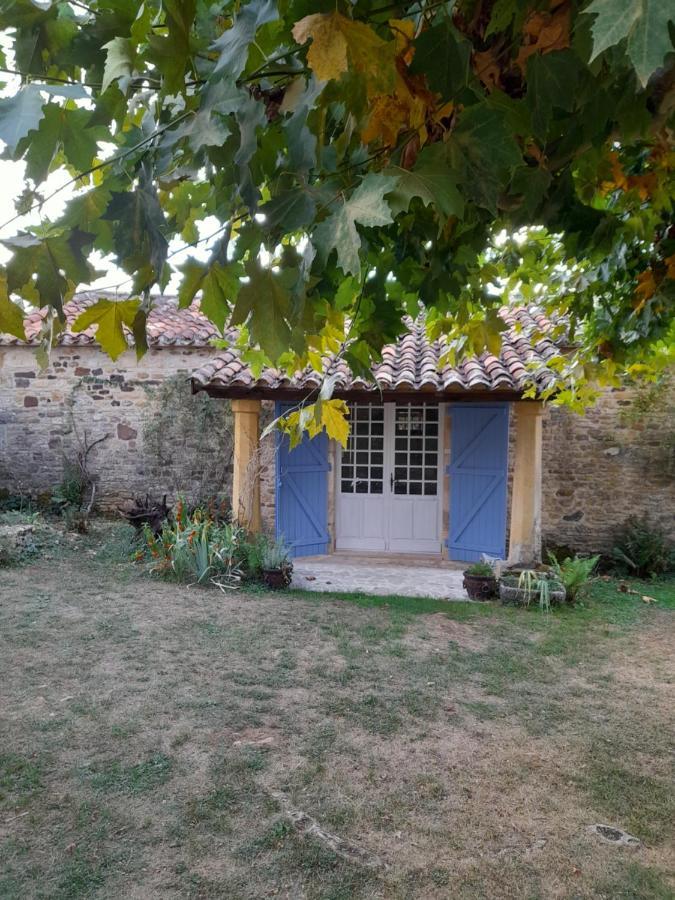 La Petite Maison Bleue Avec Piscine Loubejac Exterior foto